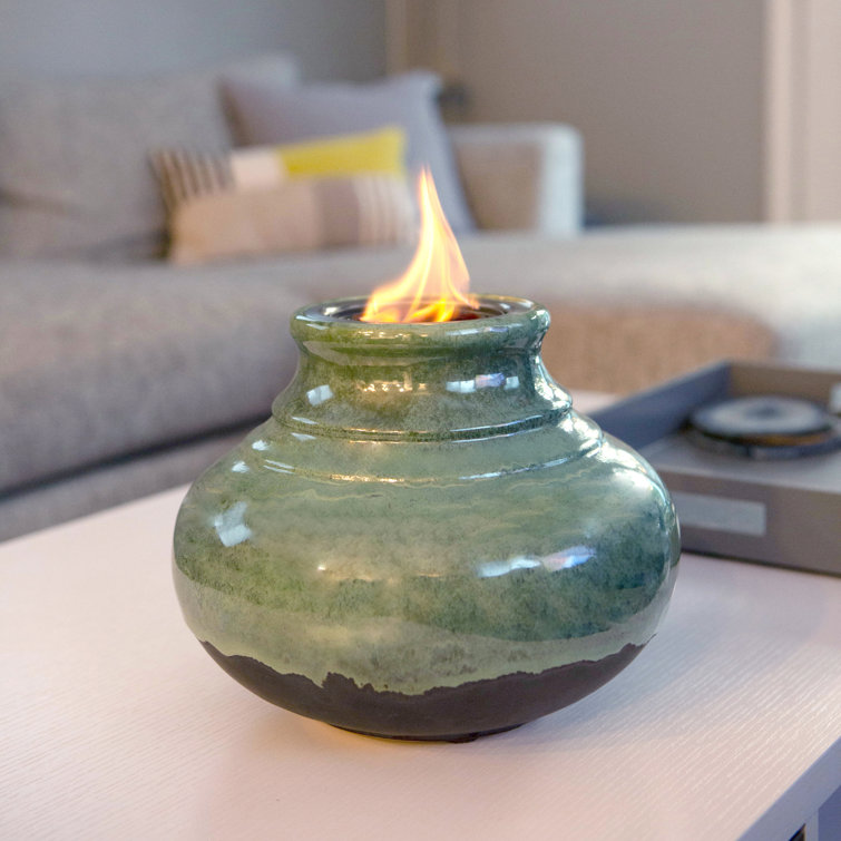 Echo Valley Ceramic Gel Outdoor Tabletop Fireplace Wayfair